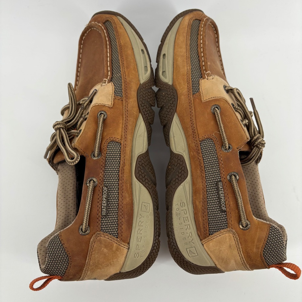 Sperry Top-Sider Sea Kite Sport Picket Boat Shoes Mens 11 Brown Waterproof Gorp - Picture 8 of 8